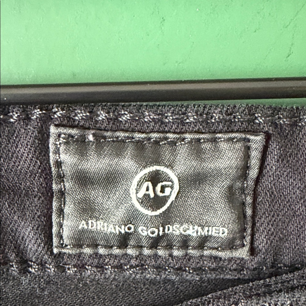 AG Adriano Goldschmied The Prima Mid-Rise Cigarette Womens 29 Black Jeans - Picture 3 of 9